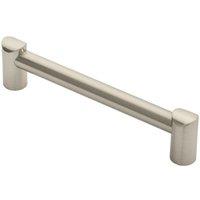 Loops Round Tube Pull Handle 180 x 16mm 160mm Fixing Centres Satin Nickel in Metallics