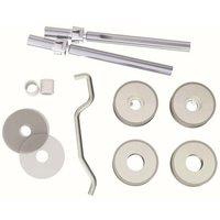 Loops Back To Back Pull Handle Fixing Pack Set 19mm Diameter Satin Stainless Steel in Metallics