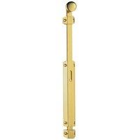 Loops Extended Surface Mounted Flat Door Bolt Lock 355 x 36mm Polished Brass in Metallics