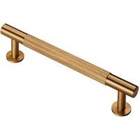 Loops Knurled Bar Door Pull Handle 158 x 13mm 128mm Fixing Centres Satin Brass in Metallics