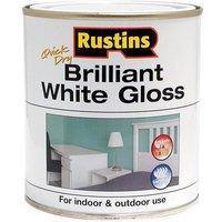Rustins Brilliant White Gloss Paint 500ml