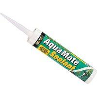 Everbuild Aqua Mate Silicone Transparent 295Ml in White