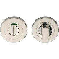 Loops Thumbturn Lock & Release Handle With Indicator Concealed Fix Bright Steel in Metallics