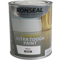 Ronseal Stays White Ultra Tough Paint Gloss White 750ml