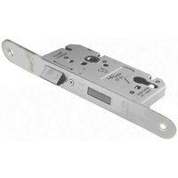 Loops Architectural DIN Euro Profile Sashlock Radius Forend Satin Stainless Steel in Metallics