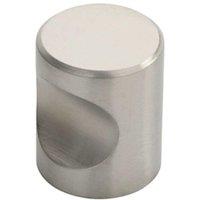 Loops Cylindrical Cupboard Door Knob 25mm Diameter Stainless Steel Cabinet Handle in Metallics