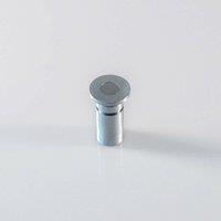 Loops Floor Recessed Dust Excluding Flush Bolt Socket 45mm Depth Satin Chrome