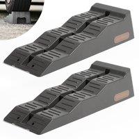 VonHaus 2.5 Tonne Capacity Heavy Duty Caravan Levelling Ramp Set in Grey