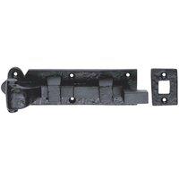 Loops Cranked Barerel Surface Mounted Door Bolt Lock 214 x 51mm Black Antique