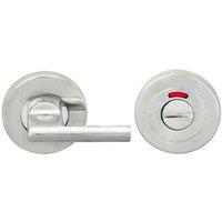 Loops Disabled Turn Lock & Release Handle With Indicator Bright Stainless Steel in Metallics