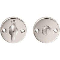 Loops Slim Bathroom Thumbturn Lock & Release Handle 45mm Dia Polished Chrome