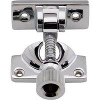 Loops Brighton Pattern Sprung Sash Fastener 60 x 25mm Fixing Plate Polished Chrome