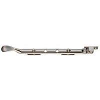 Loops Victorian Casement Window Stay 270mm Length 2 Pins Included Satin Nickel in Metallics