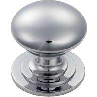 Loops Victorian Round Cupboard Door Knob 42mm Dia Polished Chrome Cabinet Handle
