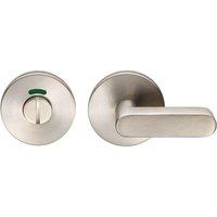 Loops Thumbturn Lock & Release Handle With Indicator 64.5mm Handle Satin Steel in Metallics