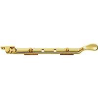 Loops Victorian Casement Window Stay 300mm Length 2 Pins Included Polished Brass in Metallics