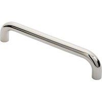 Loops Round D Bar Pull Handle 325 x 25mm 300mm Fixing Centres Bright Steel in Metallics