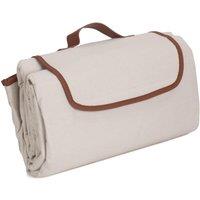 Red Hamper Large Classic Rectangular Picnic Blanket in White