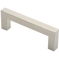 Loops Square Mitred Door Pull Handle 169 x 19mm 150mm Fixing Centres Satin Steel in Metallics