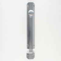 Loops Surface Mounted Flat Sliding Door Bolt Lock 202 x 36mm Satin Chrome