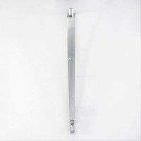 Loops Lever Action Flush Door Bolt with Flat Keep Plate 460 x 20mm Satin Chrome