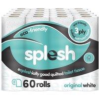 Splesh Toilet Roll' Soft & Quilted, Original White 60 Rolls