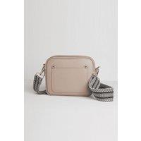 Betsy & Floss Women's Crossbody Bag with Aztec Strap in Light Pink
