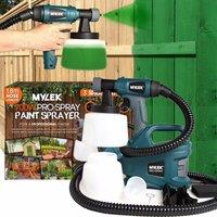MYLEK Electric Paint Sprayer Gun Kit 700W - 2 Cups, Strap & 2 Air Filters in Blue