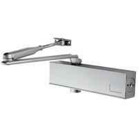 Loops Medium Frequency Overhead Door Closer Variable Power Size 2 4 Silver in Metallics