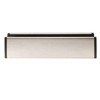 Loops All in one Sleeved Letterbox Plate 260 x 47mm Aperture Satin Steel in Metallics