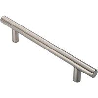 Loops Straight T Bar Pull Handle 775 x 30mm 600mm Fixing Centres Satin Steel in Metallics