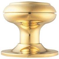 Loops 76mm Large Centre Door Knob Stainless Brass Outdoor External Front Door Handle in Metallics