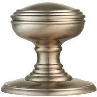 Loops PAIR Textured Mortice Door Knob 70mm Diameter Satin Nickel Door Handle in Metallics