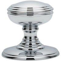 Loops PAIR Textured Mortice Door Knob 70mm Diameter Polished Chrome Door Handle