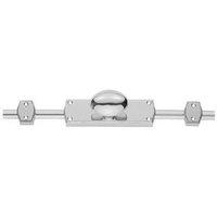 Loops Oval Knobbed Espagnolette Set 118 x 24.5mm Fixing Centres Polished Chrome