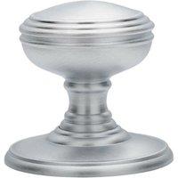 Loops PAIR Textured Mortice Door Knob 70mm Diameter Satin Chrome Door Handle