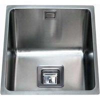 CDA Stainless Steel Undermount Kitchen Sink 3/4 Bowl in Silver