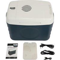 Glamhaus Insulated Electric 30L Cooler Box 3 Power Options, Warm & Cool Setting in Blue