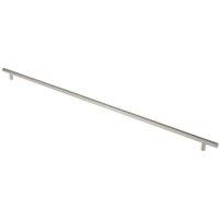 Loops Straight T Bar Pull Handle 1800 x 30mm 1630mm Fixing Centres Satin Steel in Metallics