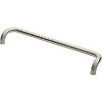 Loops Cranked Pull Handle 630 x 30mm 600mm Fixing Centres Satin Stainless Steel in Metallics