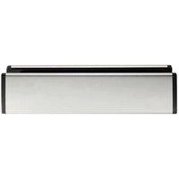 Loops All in one Sleeved Letterbox Plate 260 x 47mm Aperture Polished Steel in Metallics