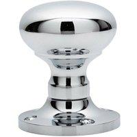 Loops PAIR Mushroom Mortice Door Knob Unsprung 52mm Diameter Polished Chrome