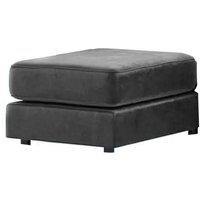 Furnishings For Less UK Ella Plush Velvet Foam Filled Footstool Sofa Accessory in Grey