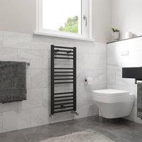 Agadon Willow Designer Towel Radiator in Dark Grey | Size: 677mm x 500mm