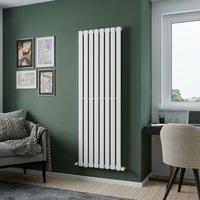 Agadon Lola Designer Panel Radiator in White | Size: 1800mm x 372mm