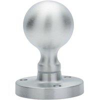 Loops PAIR Solid Ball Mortice Door Knob 45mm Diameter Satin Chrome Door Handle