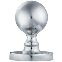 Loops PAIR Solid Ball Mortice Door Knob 45mm Diameter Polished Chrome Door Handle