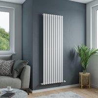 Agadon Solo Designer Oval Tube Radiator in White | Size: 1800mm x 480mm