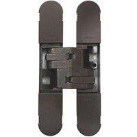 Loops 160 x 32mm Concealed Heavy Duty Hinge Fits Unrebated Doors Bronze Plated