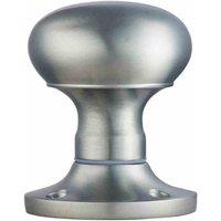 Loops PAIR Mushroom Mortice Door Knob Unsprung 52mm Diameter Satin Chrome